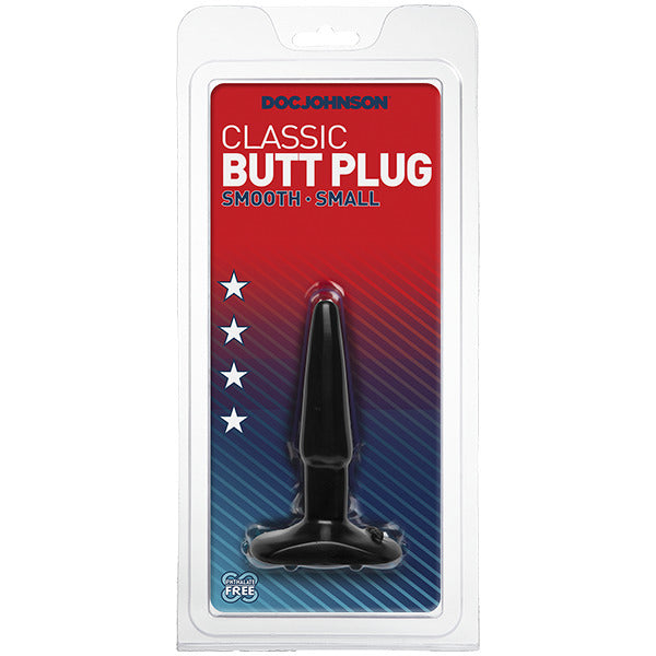 Classic Smooth Butt Plug Small Black