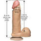 The Realistic Cock 8 Inch Dildo Flesh Pink