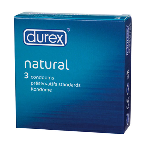 Durex Natural x 3 Condoms