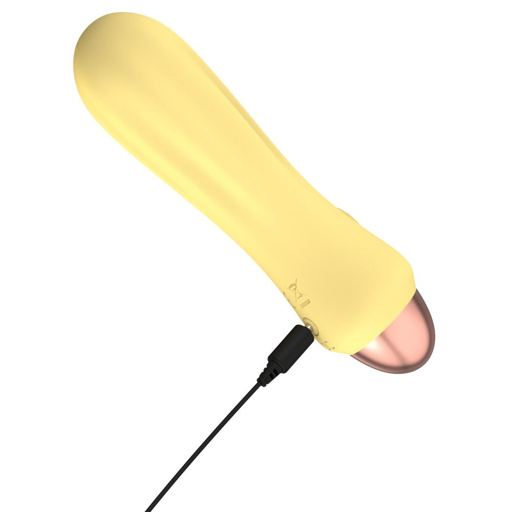 Cuties Silk Touch Rechargeable Mini Vibrator Yellow